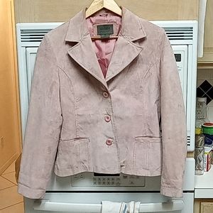 Light pink John Paul Richard suede jacket